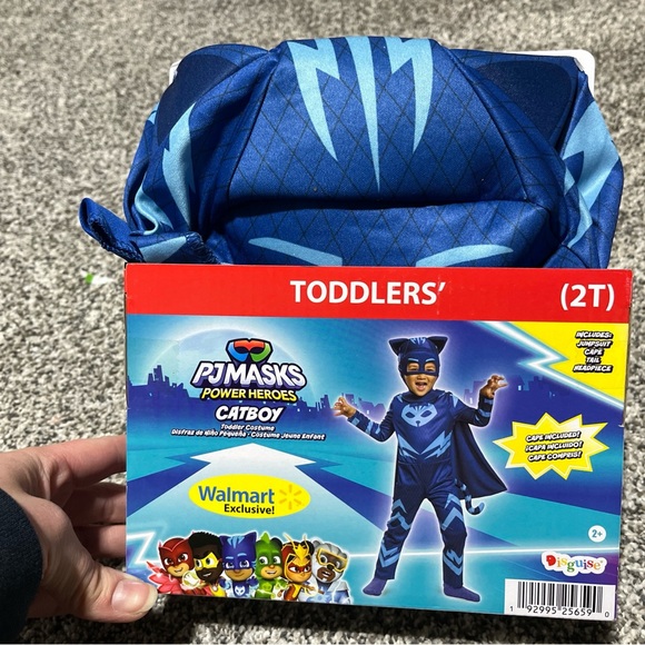 New PJ Masks Power Heroes Halloween Costume Size Toddlers 2T Blue CATBOY - Picture 2 of 7